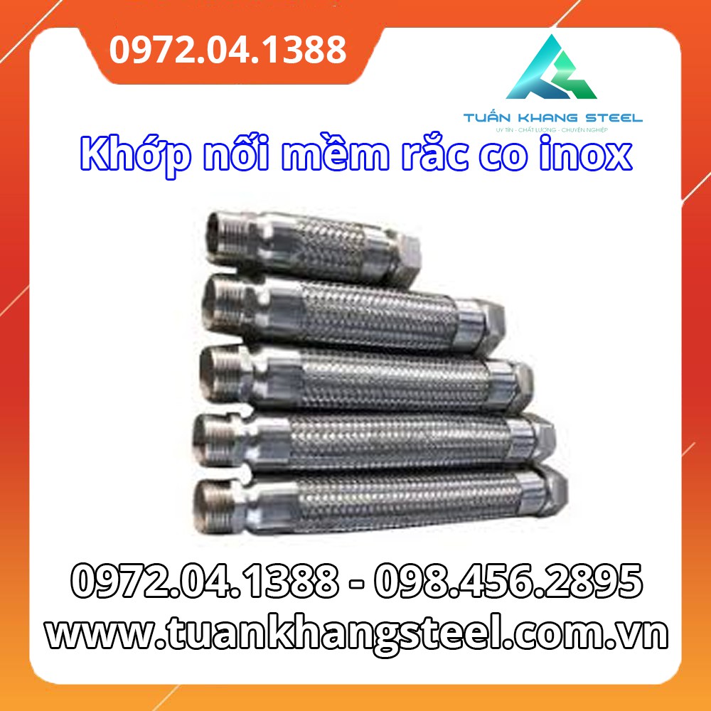 Khớp nối mềm rắc co inox