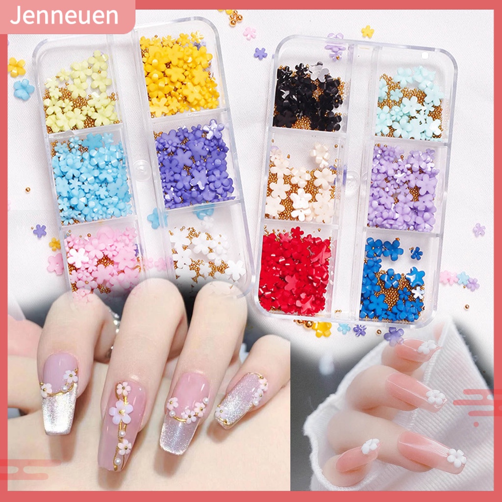 Phụ Kiện Trang Trí Móng Nghệ Thuật Hình Hoa 3D DIY Charms