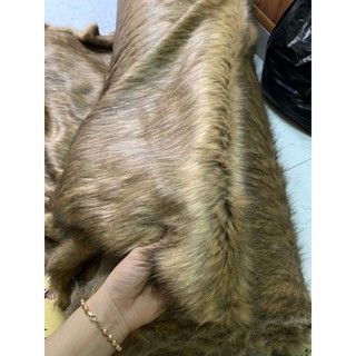 Thảm lông chụp hình - Màu nâu vàng