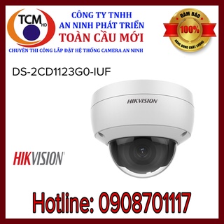 Camera ip dome hồng ngoại 2.0 megapixel hikvision ds-2cd1123g0-iuf