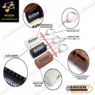 Kèn harmonica mini KongSheng 5 lỗ Trắng