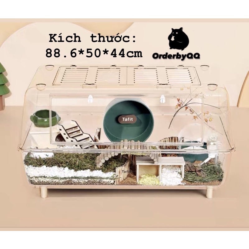 Chuồng Tafit Trong Suốt Nuôi Hamster Kích Thước 88,6x50x44cm