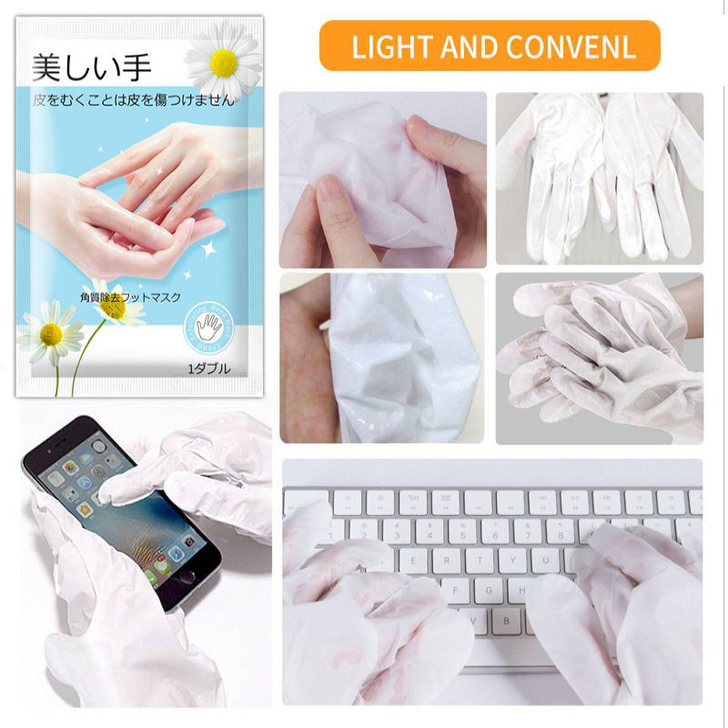 Đôi mặt nạ dưỡng trắng tạo ẩm giúp tẩy tế bào chết cho bàn tay | BigBuy360 - bigbuy360.vn