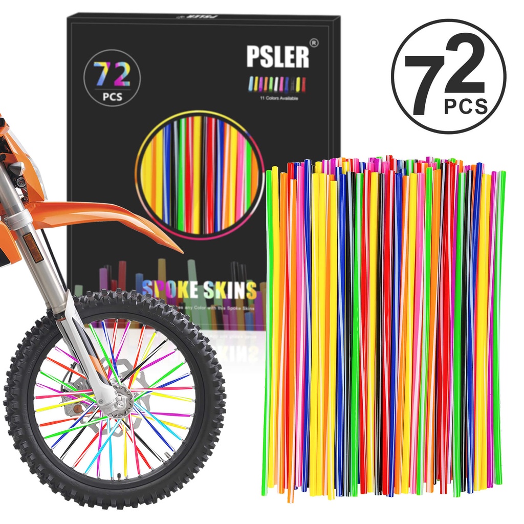 72 Chiếc Bánh Xe Sọc Trộn Da Nói Motocross Trang Trí Bọc Ống Để Bảo Vệ Nói Từ Bụi Bẩn