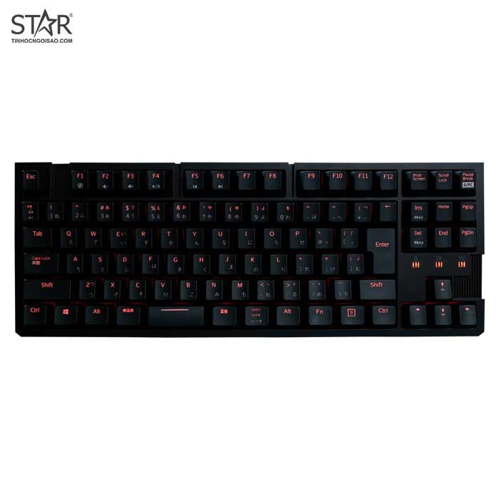 Bàn Phím Cơ Asus M801 Led Gaming Kailh Red Switch TKL (Đen)