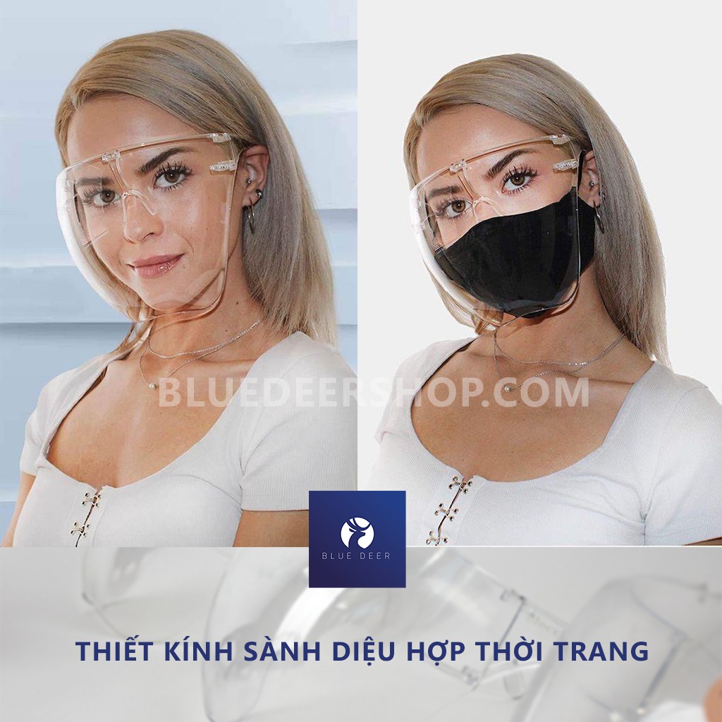 Kính Chống Giọt Bắn – Kính Bảo Hộ Trong Suốt Chống Bám Hơi Nước Không Mờ - Face Shield 2021