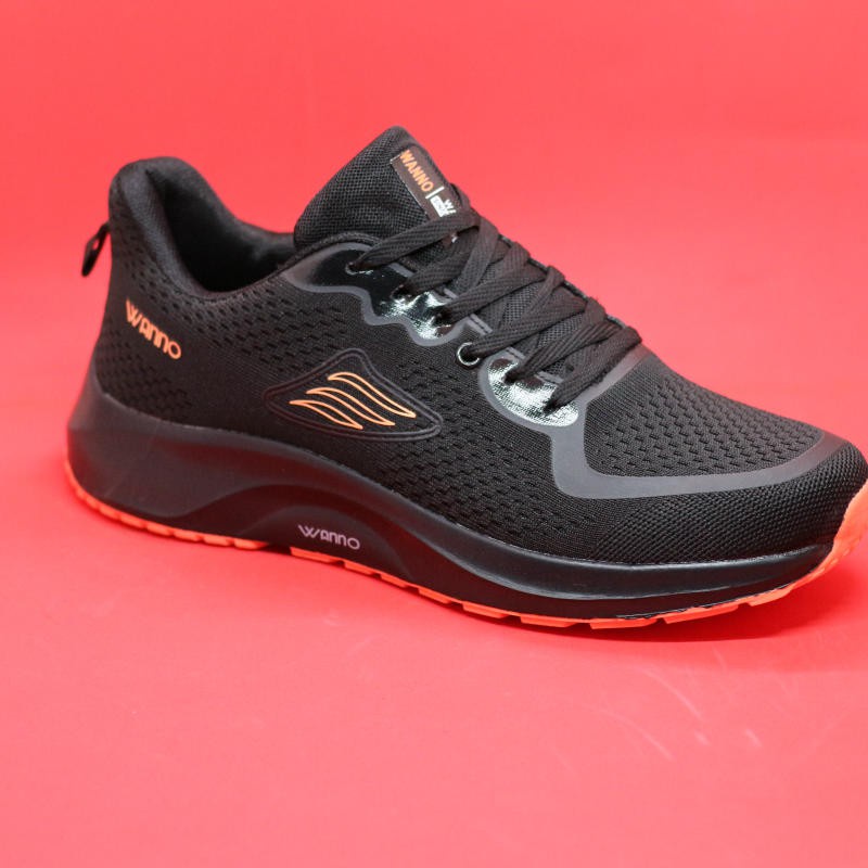 (Hàng hộp BH 1 năm)Giày sneaker nam cao cấp Wanno màu đen, kiểu dáng Hàn Quốc, hàng chuẩn đẹp