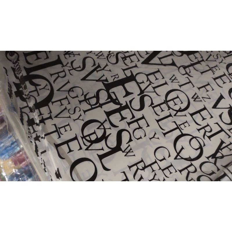 GIẤY GÓI QUÀ VINTAGE ĐEN TRẮNG XẤP 50 TỜ KHỔ GIẤY 50X70CM