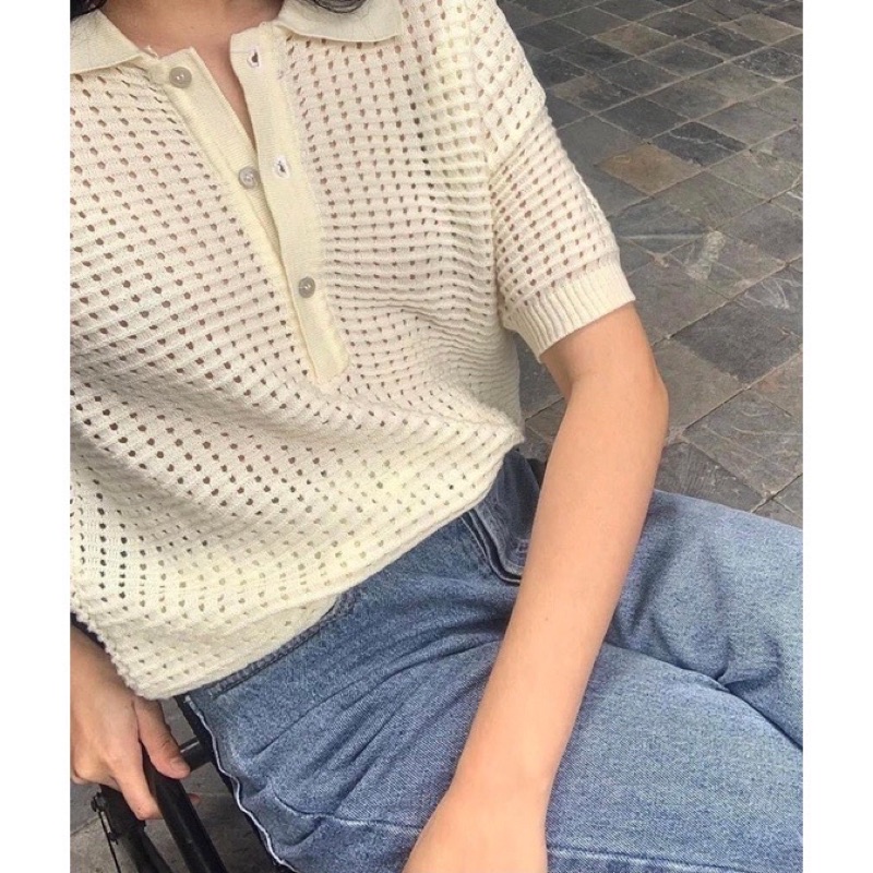 áo polo montogi xinh lưới