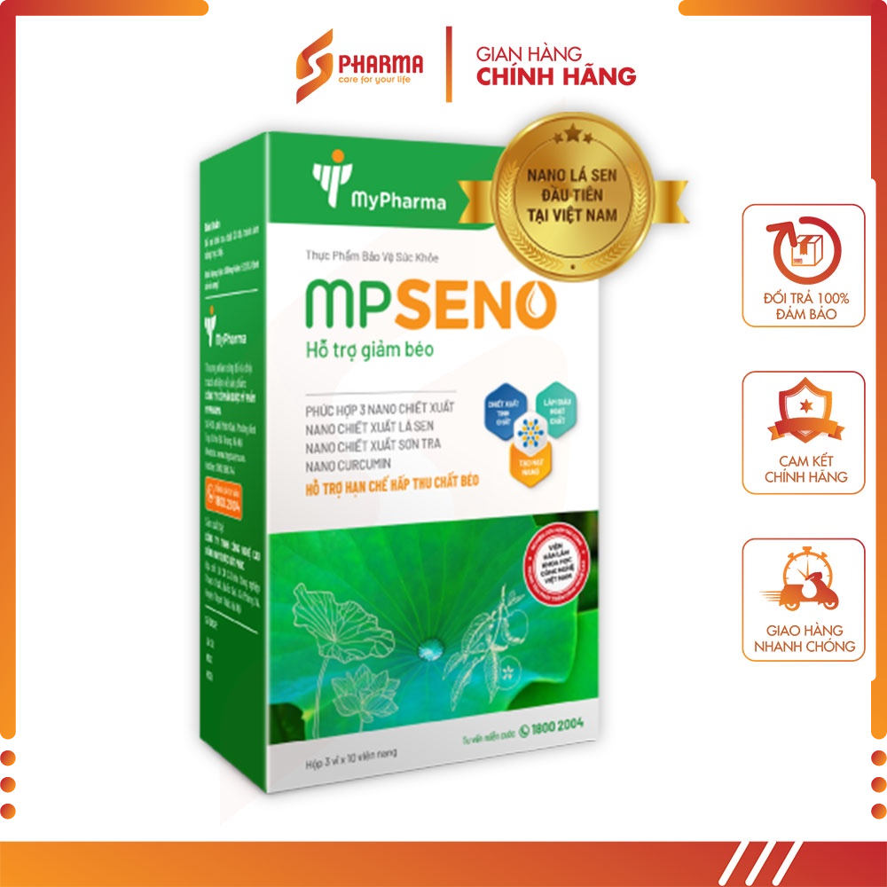 Viên giảm béo, giảm mỡ máu công nghệ cao Nano lá sen Mpseno