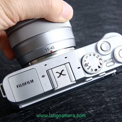 Hotshoe che chân flash máy ảnh Fujifilm Kim Loại khắc chữ X