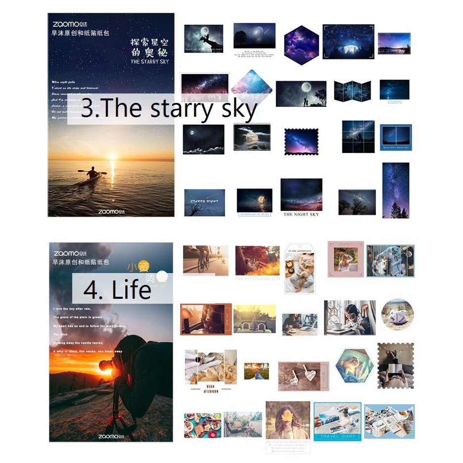 Set 40 washi sticker xì tai instagram trang trí planner, bullet journal STG067