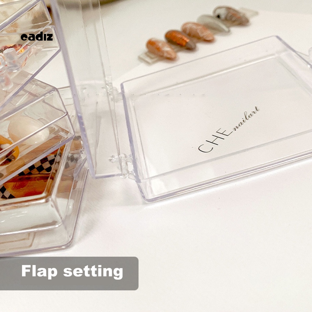 Hộp Nhựa Đựng Dụng Cụ Làm Móng Tay Dễ Dàng Mang Theo