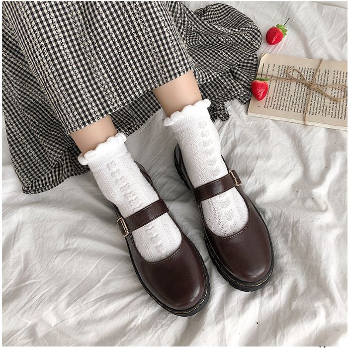 (ORDER) Giày oxford nữ đế bệt kèm nơ - US184 ảnh thật ở cuối