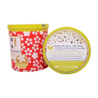 [CHÍNH HÃNG] Tăm bông Sakura TB01 (200 que/hộp)