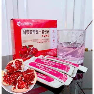 [Chính Hãng] Bột Collagen Uống Lựu Đỏ Bio Cell + Vit C Hàn Quốc - Full hộp 30 gói