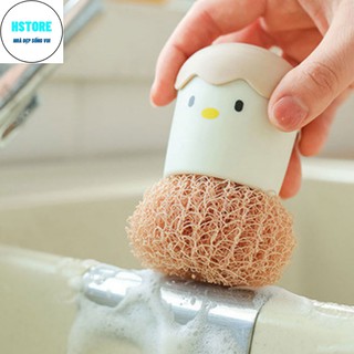 Dụng Cụ Rửa Bát Đĩa Cọ Chà Xoong Nồi Hình Con Vịt Cute Là Đồ Gia Dụng Nhà Bếp Thông Minh