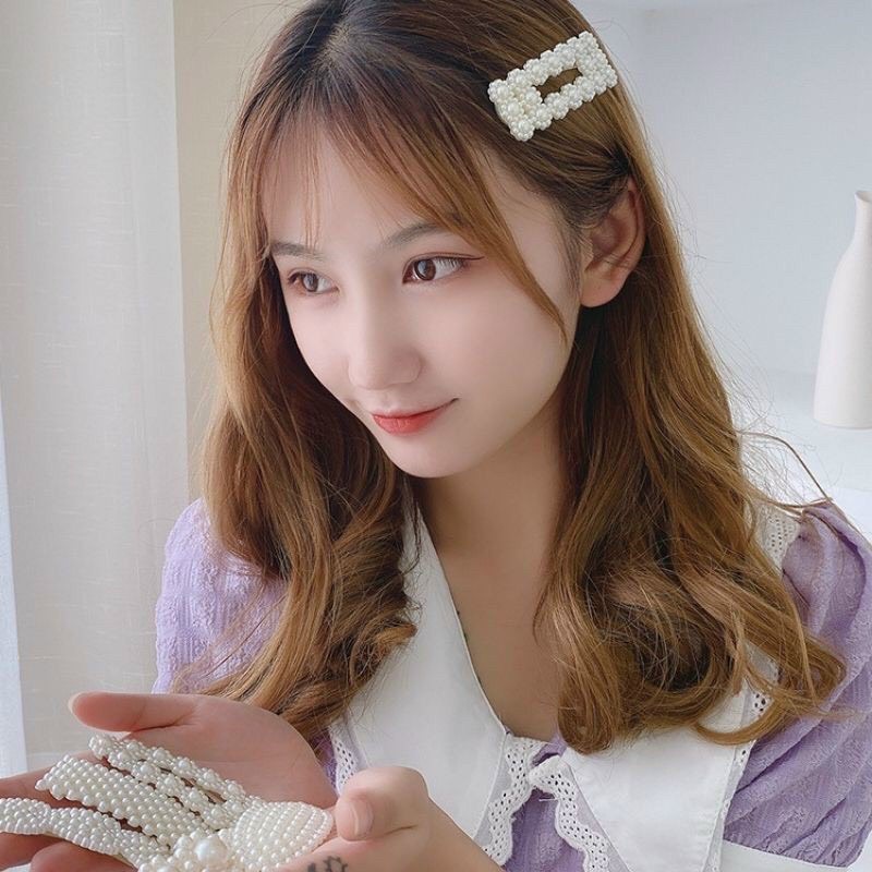 KAKA HCM Sét 20 kẹp tóc nữ đính hạt nhân tạo thời trang kiểu Hàn Quốc- làm quà tặng