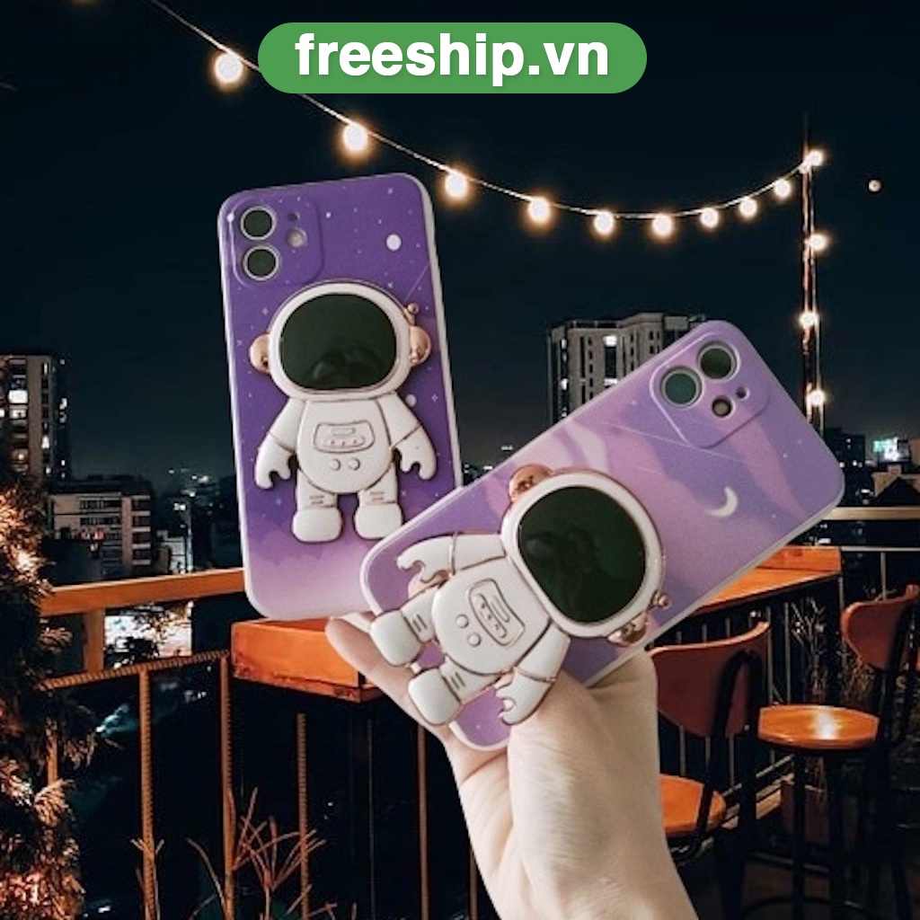 [Giá đỡ phi hành gia] Ốp Điện Thoại iphone Hình Phi Hành Gia 3D cho iPhone 6 7plus 8plus x xsmax xr 11 12 pro max 13 pro