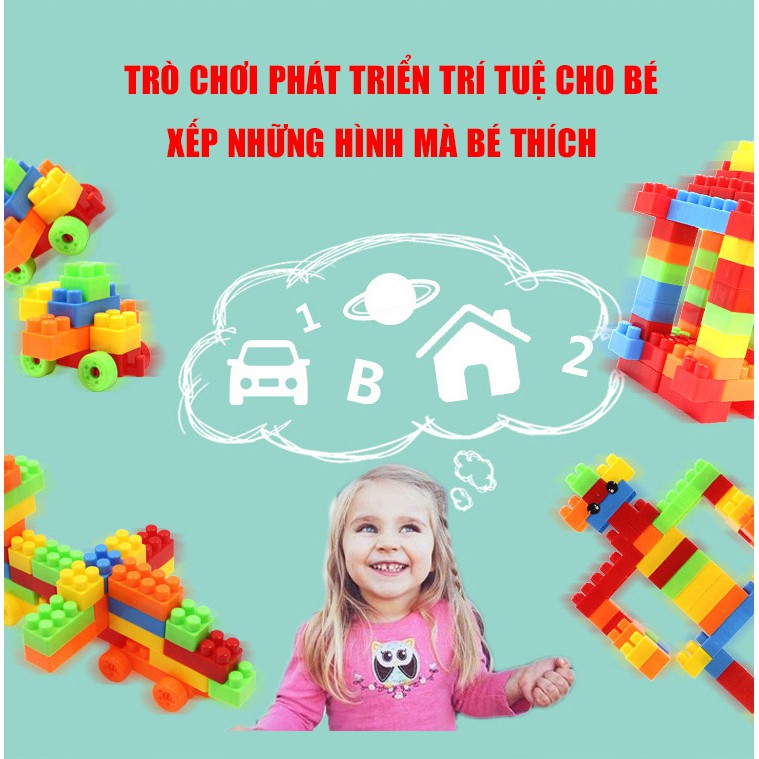 Bộ Đồ Chơi Lắp Ráp Bằng Nhựa Dành Cho Các Bé, Đồ Chơi Cho Bé