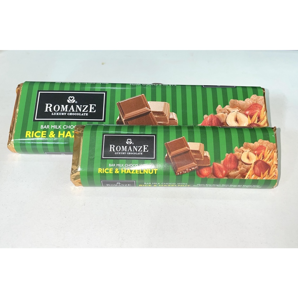 Sôcôla Romanze Luxury Chocolate Nhân Gạo và Hạt Phỉ Halzenut (Thanh 40g-lá)