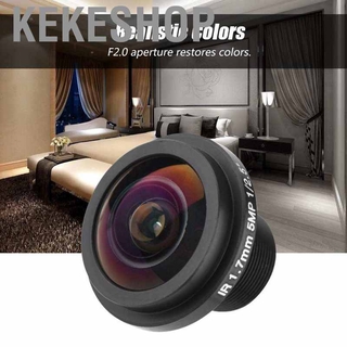 Kekeshop Ống kính máy ảnh mắt cá 5MP HD Chiều dài 1,7mm 185 ° để giám sát an ninh camera quan sát