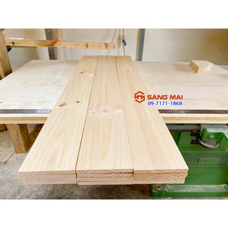 Mua  MS105  Tấm gỗ thông mặt rộng 14cm x dày 1 2cm x dài 1m2 + láng mịn 4 mặt