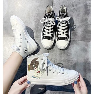 Giày sneaker thể thao nữ cổ cao - TT02 Ảnh Thật Phía Sau