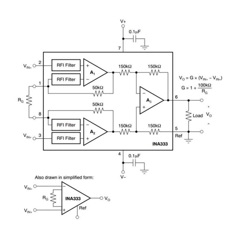 1 Mô Đun Khuếch Đại Tín Hiệu CJMCU-333 INA333 Đa Năng