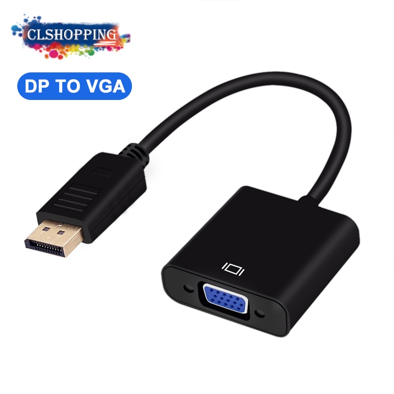 Dây Cáp Chuyển Đổi Dp Sang Vga Chuyên Dụng Cho Màn Hình Máy Tính / Laptop / Màn Hình Máy Chiếu