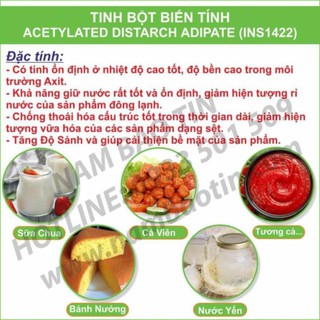 Tinh bột biến tính Acetylated Distarch Adipate INS1422