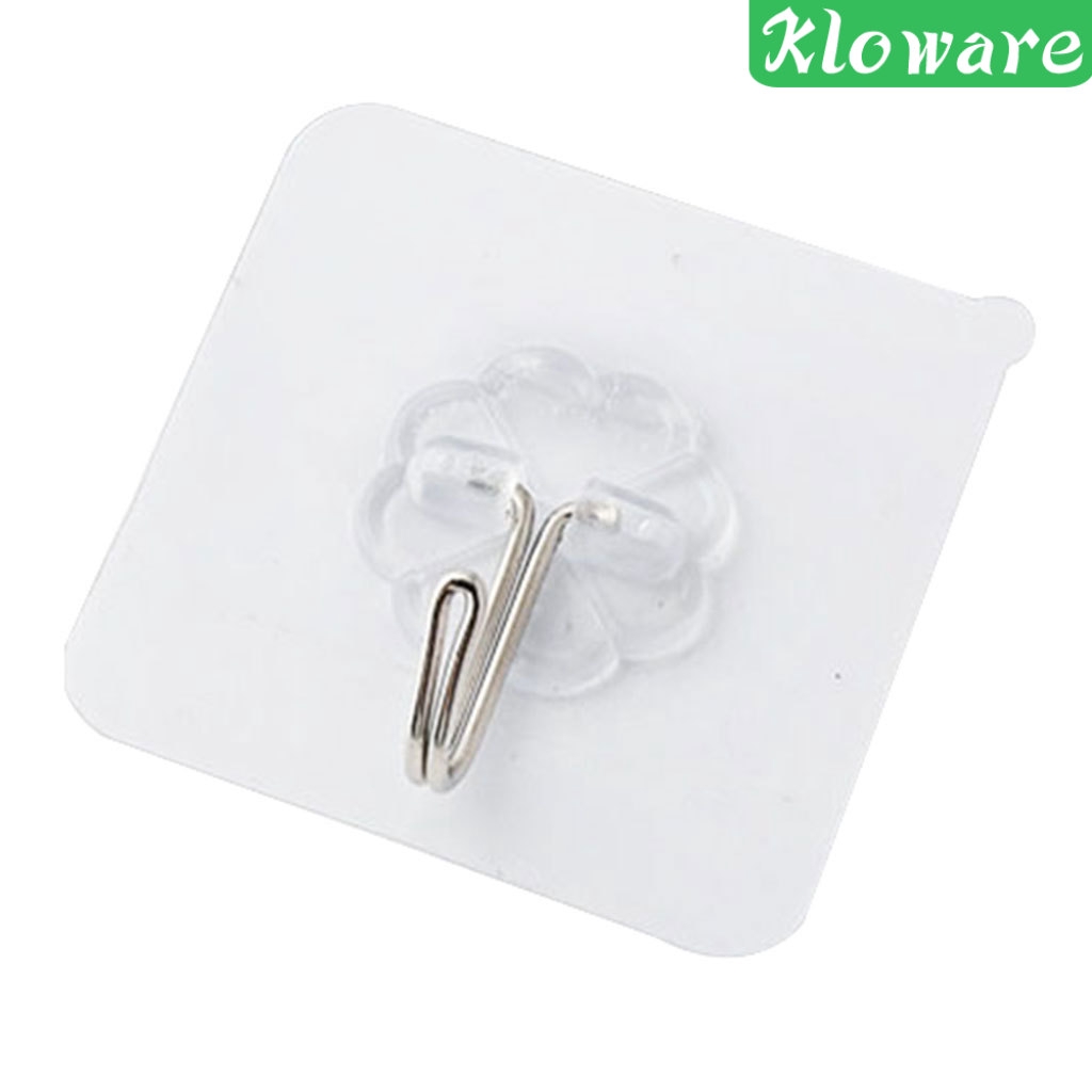 Bộ 10 Móc Treo Đồ Dùng Nhà Tắm Gắn Tường Trong Suốt Tiện Dụng