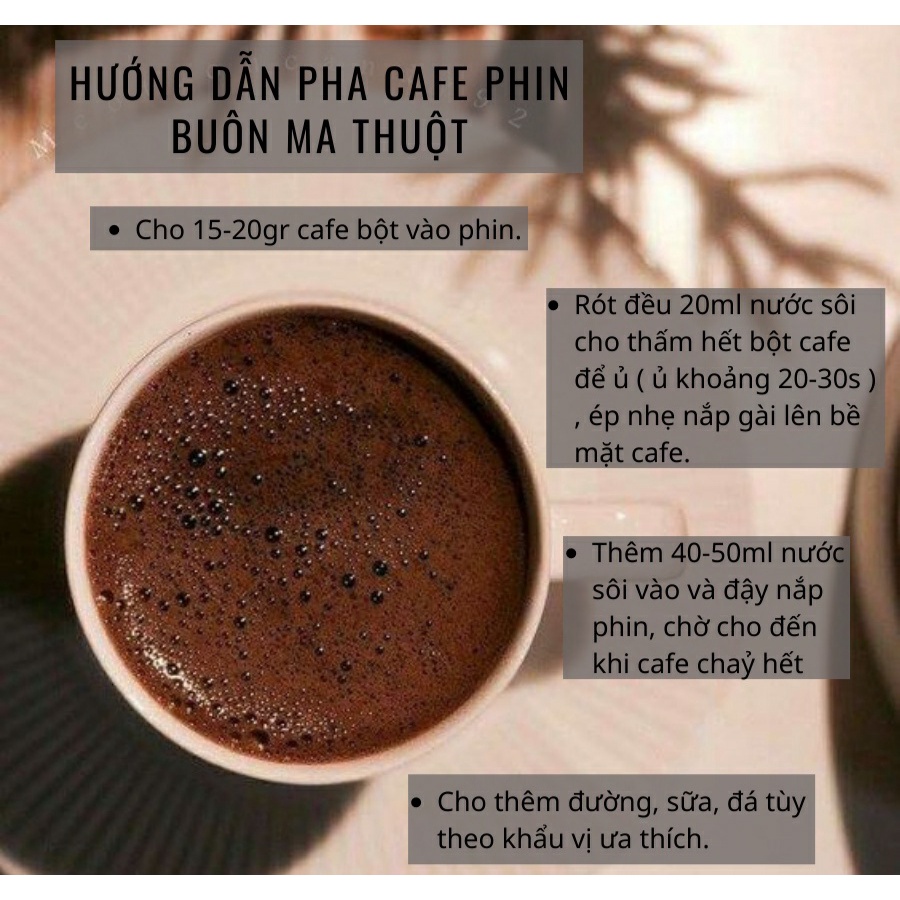 Cà phê trộn Robusta-Arabica-Moka Đắk Lắk -  Cafe rang mộc nguyên chất pha phin, Cafe trộn nguyên chất 1kg
