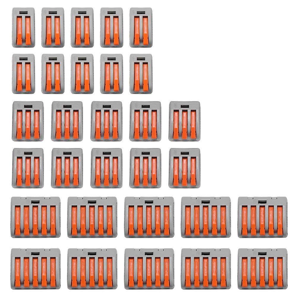 Set 10 Đầu Nối Dây Điện 2 / 3 / 5 Cổng Có Thể Tái Sử Dụng | BigBuy360 - bigbuy360.vn