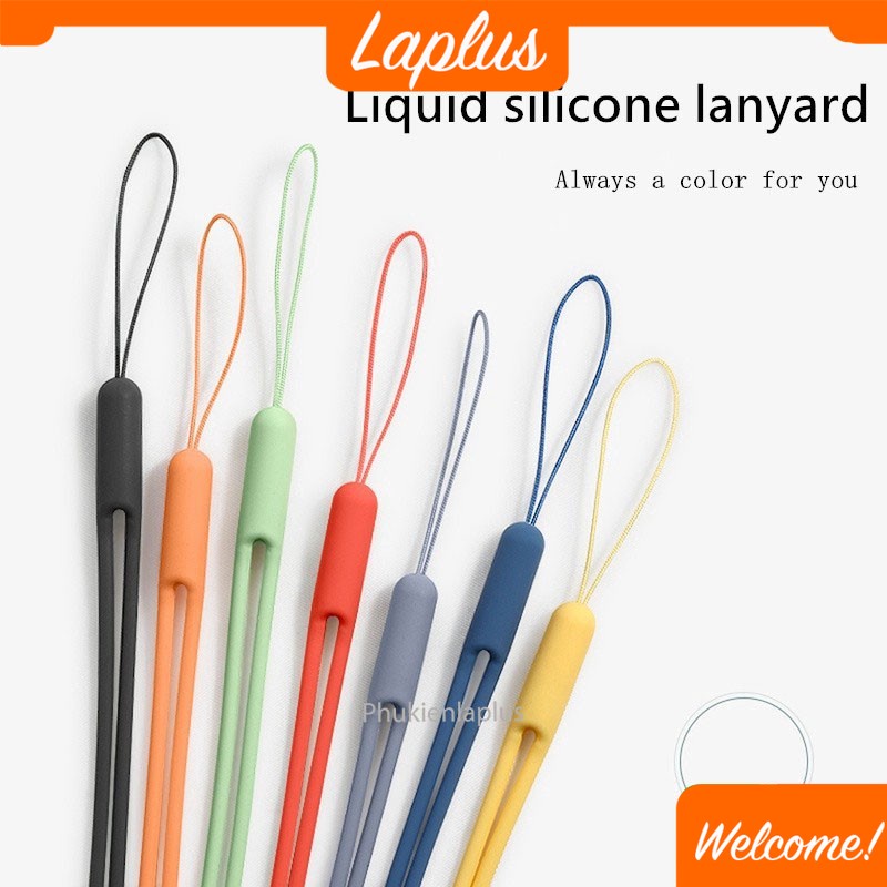 Dây đeo cổ tay bằng silicon màu pastel cho ốp điện thoại