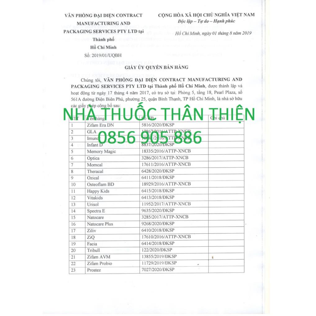 Viên canxi OZICAL CMPS- Bổ sung Calci tự nhiên cho bà bầu, phát triển chiều cao cho trẻ nhỏ (60 viên)