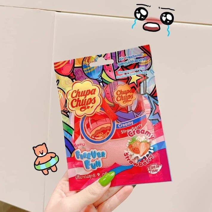 Túi treo thơm Chupa Chups mùi trái cây tươi mát thư giãn chuẩn Thái Lan