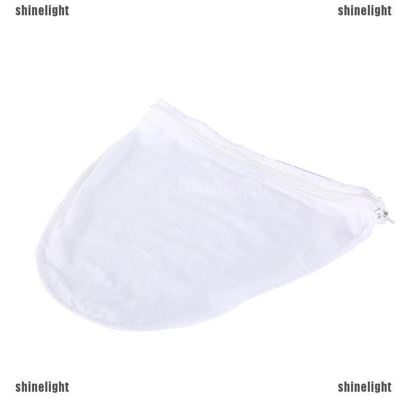 [Shine] reusable nut almond milk strainer bag tea coffee juices filter cheese mesh cloth [LT]