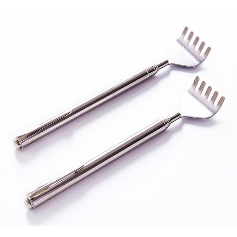 (giá sỉ) Gậy gãi lưng inox rút gọn kéo dài tiện lợi -gttk