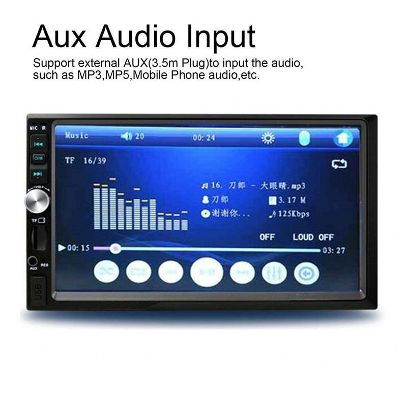 Máy nghe nhạc MP5 kết nối radio 2 Din 7012B 7 kết nối camera SWC hệ điều hành Android /IOS | BigBuy360 - bigbuy360.vn