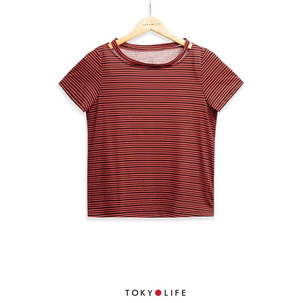 Áo T-Shirt Nữ TOKYOLIFE cổ tròn cut-out I9TSH005G