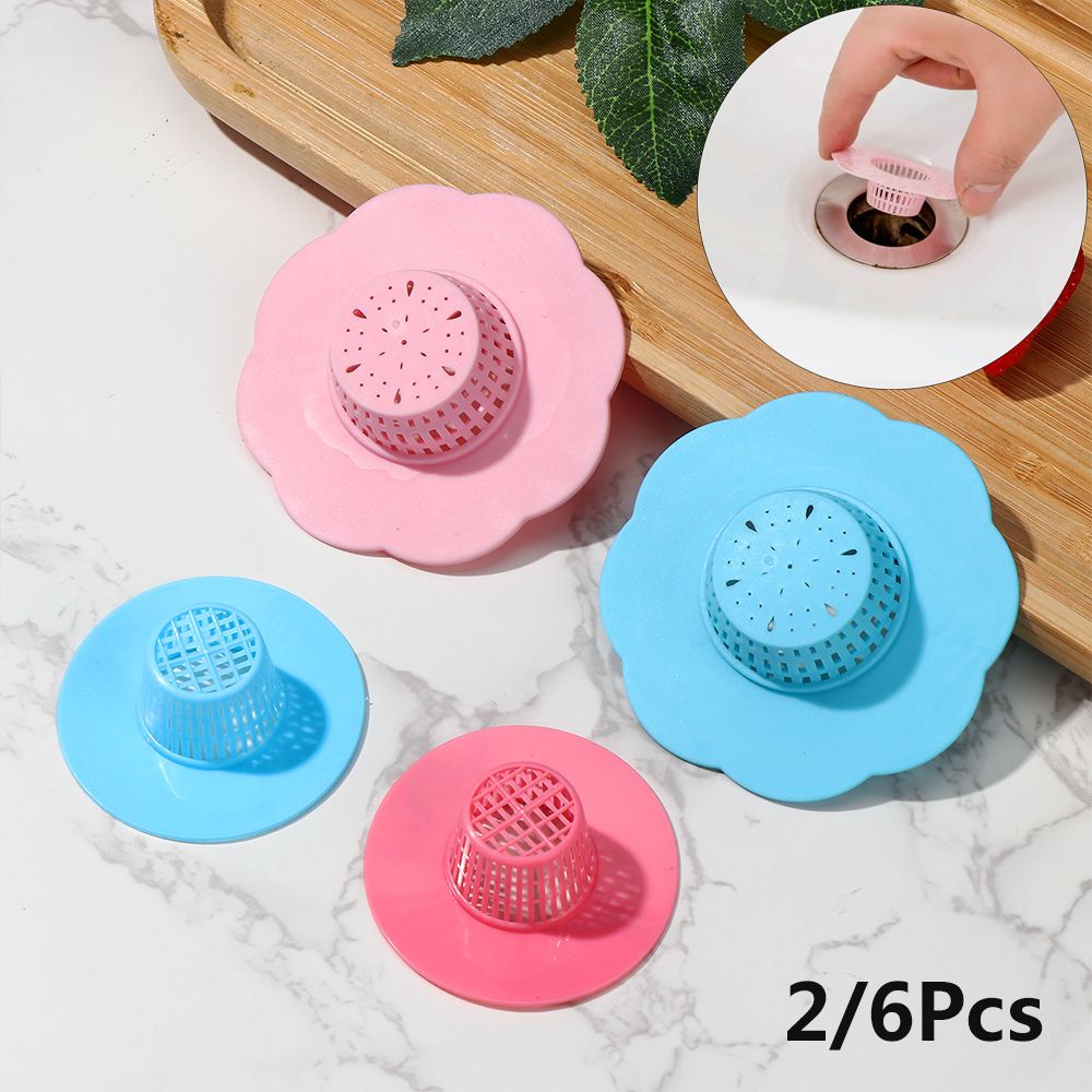 Set 2 / 6 Lưới Lọc Rác Chống Tắc Nghẽn Tiện Dụng Cho Bồn Rửa Chén / Phòng Tắm
