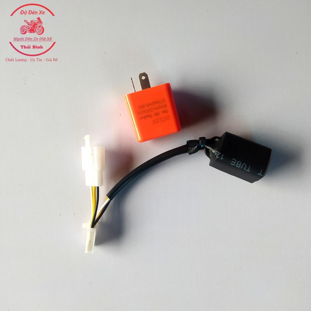Mạch ưu tiên satria, Mạch hazard sirius kèm cục chớp điện tử chỉnh tốc độ nháy lắp đặt như zin