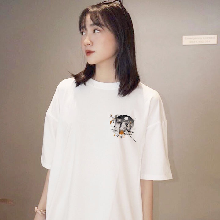 Áo thun nam nữ unisex tay lỡ THƯ ĐỒNG có bigsize, áo phông tay lỡ unisex form rộng oversize streetwear