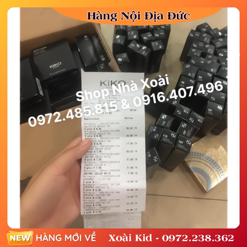 [Thanh Lý] Son mẫu test- mẫu chạm - lỗi hộp  Son Kiko Milano chính hãng Đức - Đủ Bill