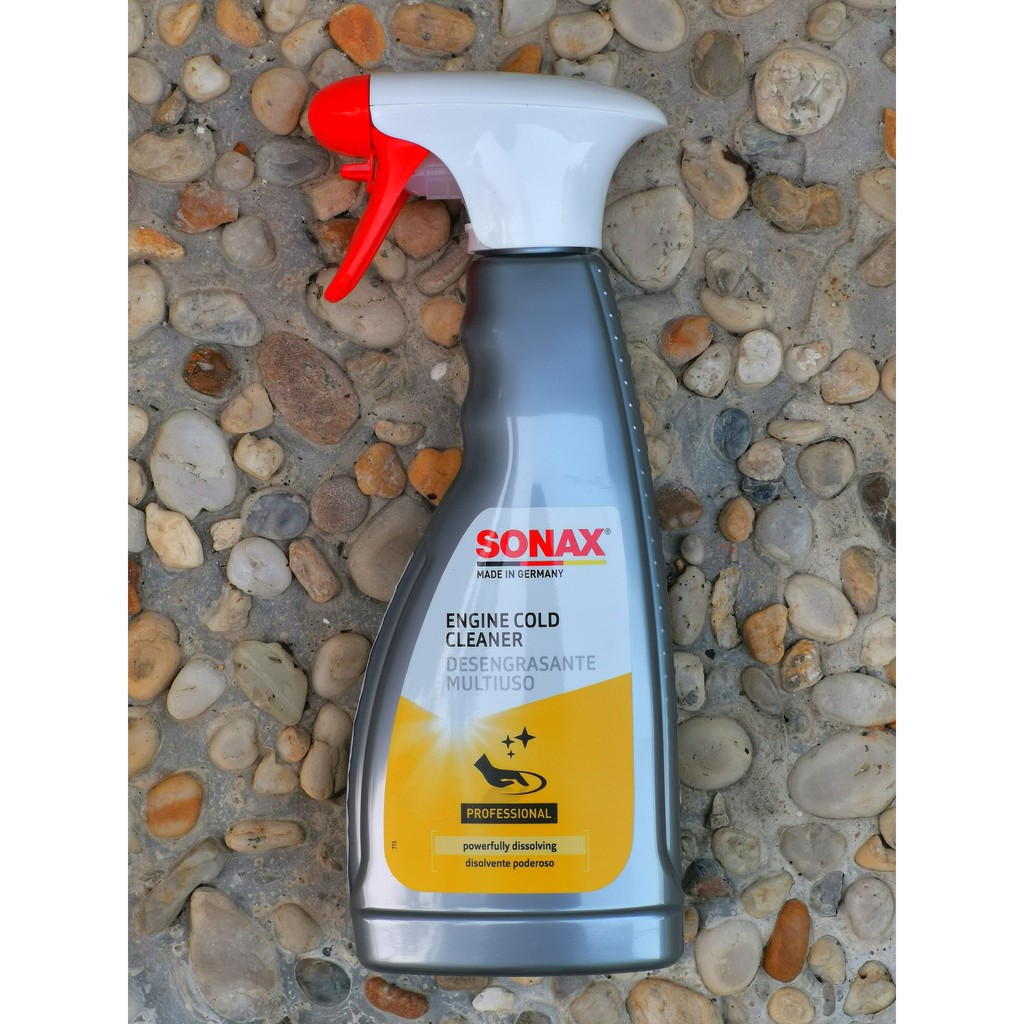Combo Vệ sinh động cơ Sonax Engine Cold Cleaner &amp; Dầu phủ bảo vệ Sonax Mos2Oil 400ml