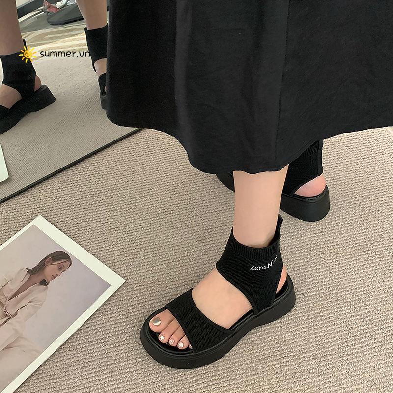 Giày Sandal Hở Ngón Đế Dày Phong Cách Mùa Hè Thời Trang Mới 2022 Cho Nữ
