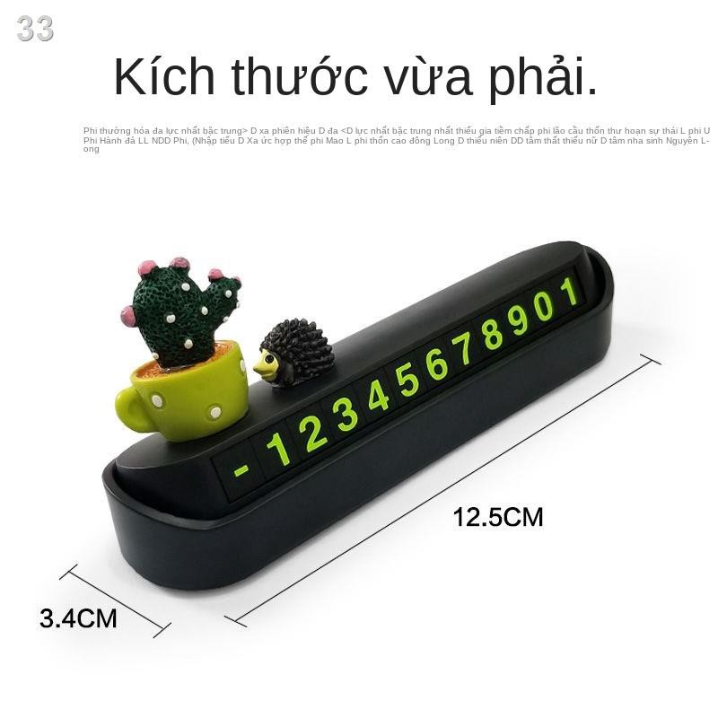 biển số điện thoại bãi đậu xe tạm thời sáng tạo hoạt hình dễ thương di chuyển ô tô cung cấp