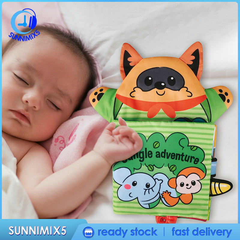 [Trend Technology]Colorful Baby Cloth Book Role Play Doll  Book for Infant Kids Toy Books Durable and Washable