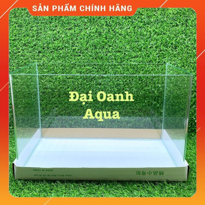 Bể Cá Kính Đúc 40cm Để Bàn, Dài 40cm Rộng 24cm Cao 26cm - Bể Cá Cảnh Mini